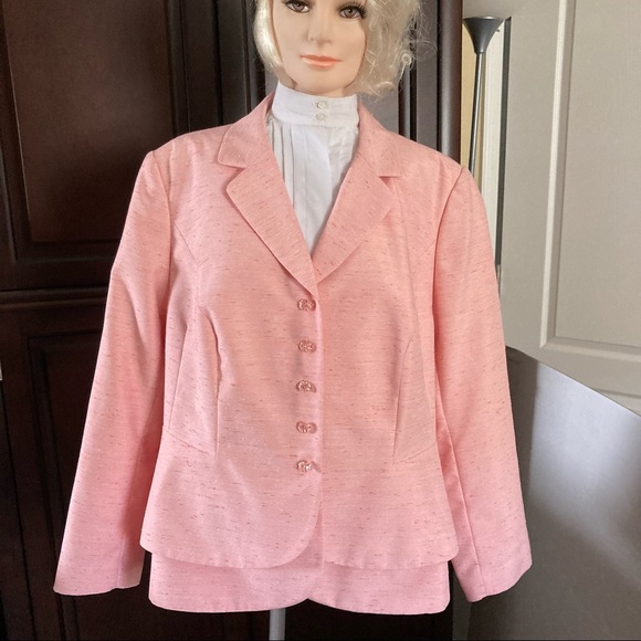 Emily Pink Formal Blazer Plus Size 16W Buttoms up - Picture 6 of 16